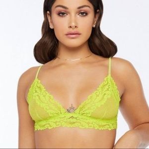 Savage X Fenty Dotted Mesh Bralette NWOT